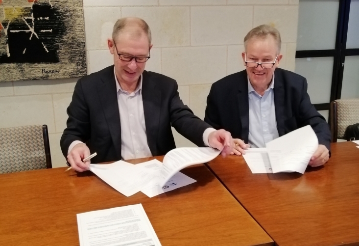 Jean-Pierre POSSOZ (Délégué régional CNFPT), Philip SQUELARD (Président CDG 44)